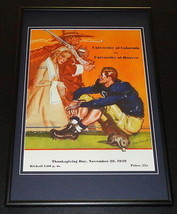 1939 Colorado vs Denver Football Framed 10x14 Poster Official Repro - £39.41 GBP