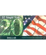 2003 A  Uncirculated $2 Note - Dallas - #20084862 - £13.39 GBP