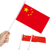 Anley China Mini Flag 12 Pack - Hand Held Small Miniature Chinese Flags - £6.22 GBP