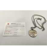 Diabetic Medical Alert Necklace, Pendant With Chain - $8.90