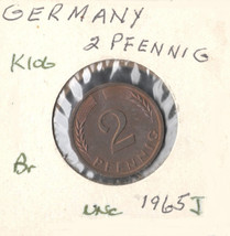 Germany 2 Pfennig, 1950, bronze, KM 106 - £0.77 GBP