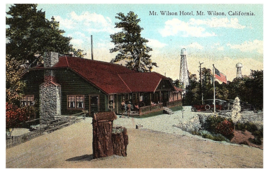 Mt Wilson Hotel &amp; Water Towers Mt Wilson Los Angeles California Postcard - £7.77 GBP