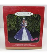 1999 Hallmark Keepsake Ornament African American Barbie The Millenium Pr... - £15.25 GBP
