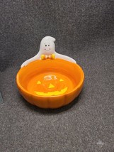 Halloween Ghost Bowl Candy Ceramic Candy Dish - £6.02 GBP