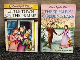 Little Town on the Prairie &amp; These Happy Golden Years Laura Ingalls Wilder Books - £10.82 GBP