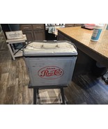 1950s Pepsi Cola Vintage Metal Aluminum Drink Cooler Ice Chest Silver - $2,738.72 MXN