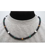 Ultimate Empowerment Necklace: Black Onyx, Moonstone, Green Jade, Yellow... - £27.56 GBP