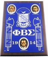 PHI BETA SIGMA FRATERNITY Founder&#39;s Wall Plaque Wood Shield Office Decor... - £42.14 GBP