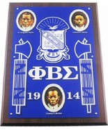 PHI BETA SIGMA FRATERNITY Founder&#39;s Wall Plaque Wood Shield Office Decor... - $53.90