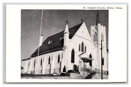 St. Joseph Church Milton Pennsylvania PA UNP B&amp;W Postcard R16 - £3.85 GBP