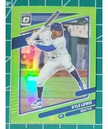 2021 Donruss Optic Kyle Lewis Lime Green Prizm Card #122 - £2.33 GBP