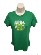 2017 NYRR Washington Heights 5k Run Salsa Blues Shamrocks Womens M Green Jersey - £13.52 GBP