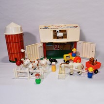 Vintage Fisher Price Little People Farm 915 Set Complete Silo 0425!!! - $99.00
