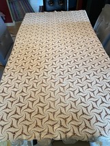 Vintage Handmade Ivory Cotton Crochet Pinwheels Rectangle Tablecloth 84”... - $194.98
