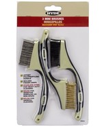 New 3 Pack Maxxgrip Pro Mini Stripping &amp; Scrub Wire Brush Set 0349688 - $24.99