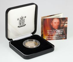 2004 Great Britain Silver Two Pound Proof Piedfort Coin, KM P45 - $148.91