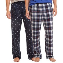 NWT NAUTICA Men&#39;s Sleepwear 2 Pack Sueded Fleece Lounge/Pajama Pants PJ Size XL - £28.20 GBP