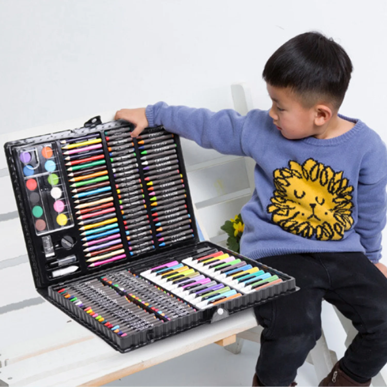 168PCS/Set Painting Drawing Art Artist Set Kit For Kids Children Boys Girls - £36.94 GBP
