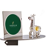 Silver Plated Picture Frame w/ Crystal Studded Cartoon Giraffe by Matashi - €27,80 EUR