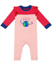 Baby Girl One Piece Coverall Organic Pink 3 Month EARTH by ART &amp; EDEN $2... - £4.26 GBP