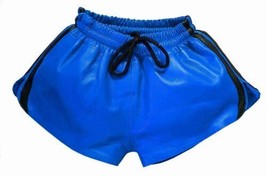 100% Genuine Lambskin Sports Stylish Boxer Casual Men Unique Leather Shorts - £74.44 GBP