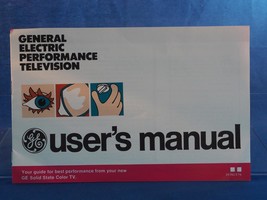 Vintage General Eléctrico Rendimiento Televisión Manual Instrucciones - $29.33