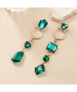 HIGH FASHION GEOMETRIC SHAPE DESIGN ACRYLIC WOMEN COSTUME EARRING - $9.99