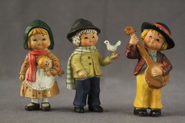 Vintage Toy Lot 3PC HONG KONG Austria Germany Hard Plastic Children Figures - £12.94 GBP
