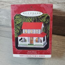 Farm House 1st in Town &amp; Country Series Hallmark Keepsake Ornament New In Box - £8.90 GBP