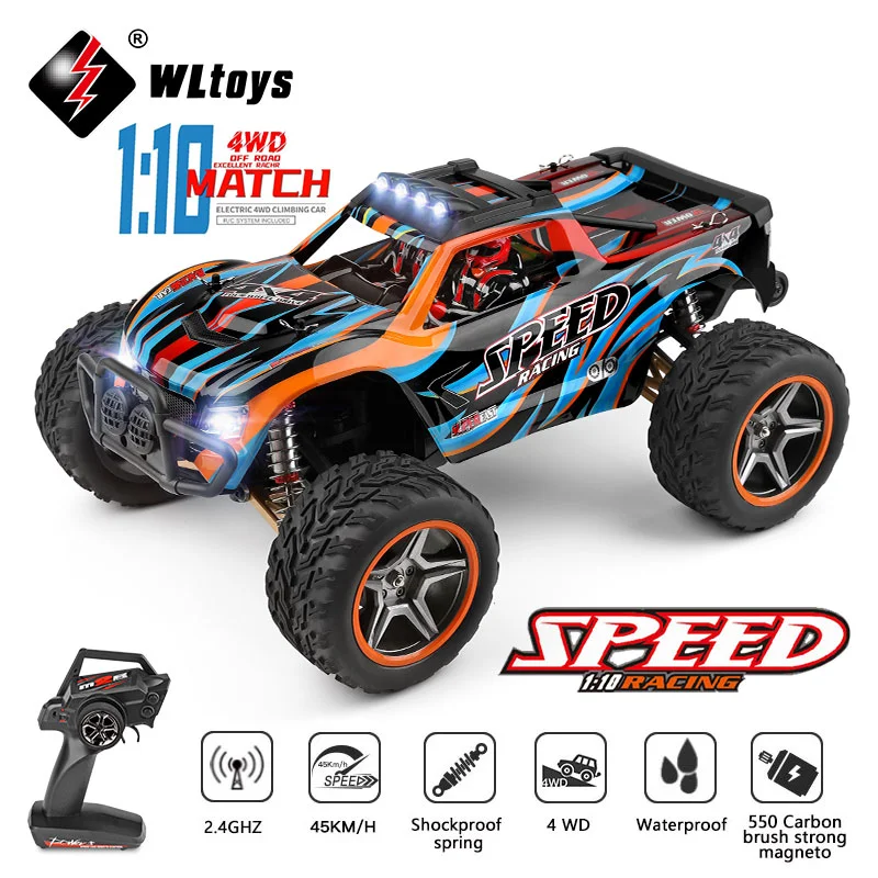 Wltoys 104009 104019 1:10 2.4G Racing Remote Control Car 45KM/H 4WD Large Alloy - £276.46 GBP+