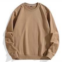 Men O-neck Tops Casual Sweatshirt Loose Tops Solid Color Korean Sweatshirt Big S - $154.79