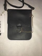 ISABELLE vegan BLACK CROSS BODY small  BAG new - $48.51
