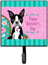  Happy Valentine&#39;s Day Boston Terrier Leash or Key Holder VH - $33.90
