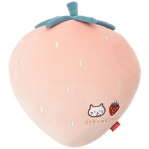 Strawberry cushion White Shirotama Pink Cat Fuku Fuku Nyanko - $54.23