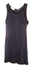 Laurence Kazar Black Beaded 100% Silk Petite Dress Size XXS XS PS - $89.99
