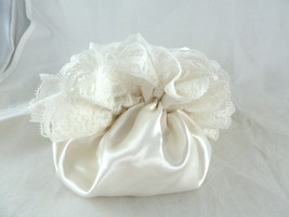 Jessica McClontock White Satin Bridal Bridesmaid Wedding hand Bag - £11.81 GBP
