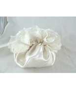 Jessica McClontock White Satin Bridal Bridesmaid Wedding hand Bag - £11.72 GBP