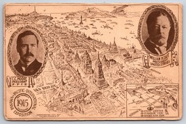Pan Pacific International Expo Map View 1915 San Francisco CA Postcard K5 - £26.32 GBP