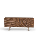 71&quot; Natural Brown Solid Wood Sideboard with Four Doors - $3,417.88 CAD