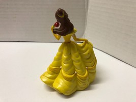 Disney 3 1/2&quot; Beauty and the Beast BELLE with Rose PVC Figure - $5.94