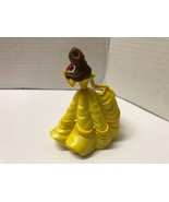 Disney 3 1/2&quot; Beauty and the Beast BELLE with Rose PVC Figure - £4.67 GBP