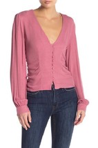 FREE PEOPLE Womens Top Maise Skinny Stylish Casual Rose Pink Size XS OB864789 - £38.98 GBP