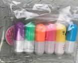 6 pcs Mini Pill Leaves Eggs Shaped Highlighter Pens For Writing Students - $14.25