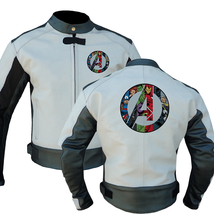 Heroic Riders: Avengers Edition Leather Jacket. Marvel Moto Squad Armore... - £172.28 GBP