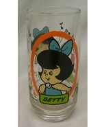 VINTAGE 1986 THE FLINTSTONE KIDS Betty 6&quot; COLLECTOR&#39;S GLASS CUP Flintsto... - $27.16 CAD