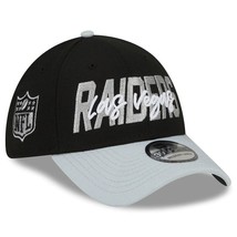 Las Vegas Raiders New Era Nfl 39THIRTY Flex Hat - Black/Gray L/XL Brand New - £22.71 GBP