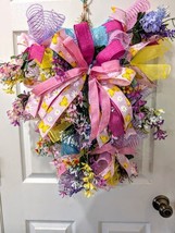 Springtime Teardrop Wreath, Home Decor, Spring Decor, Patio Decor, Wreat... - $74.45