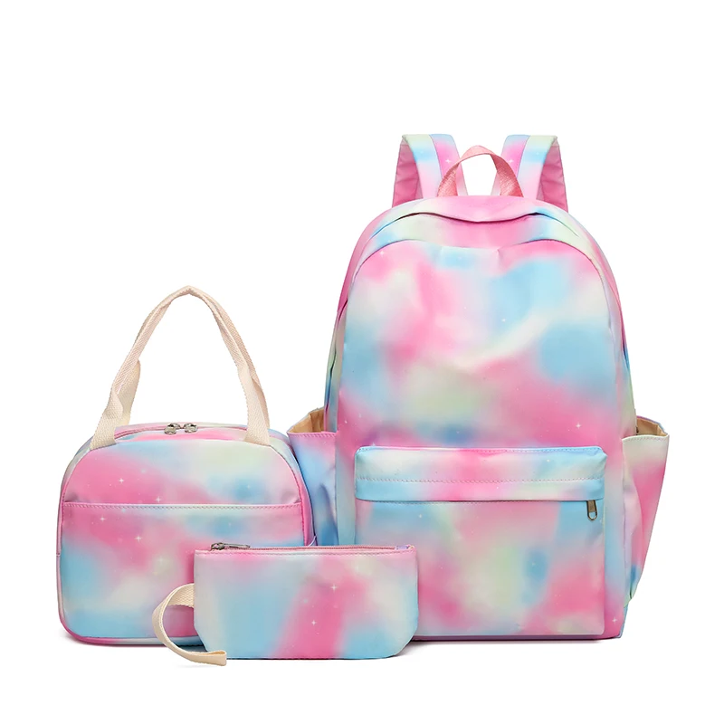 New FashionSets Of  Bags Waterproof Ladies Backpack Beautiful Printing Schoolbag - $64.83