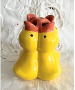 Vintage 1998 Rubber Ducky Ceramic Toothbrush Holder Handpainted - $153.78 MXN