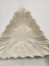 Vintage Lenox Special Triad Collection Cream Triangular Nut/Candy Dish USA Made  - £12.62 GBP